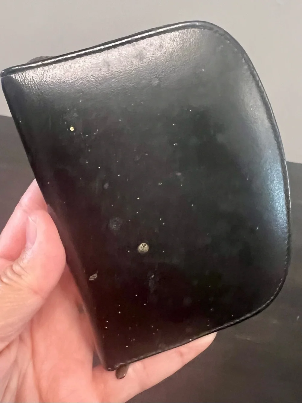 VTG Austrian Manicure Grooming Set Top Grain Cowhide Leather Case MCM